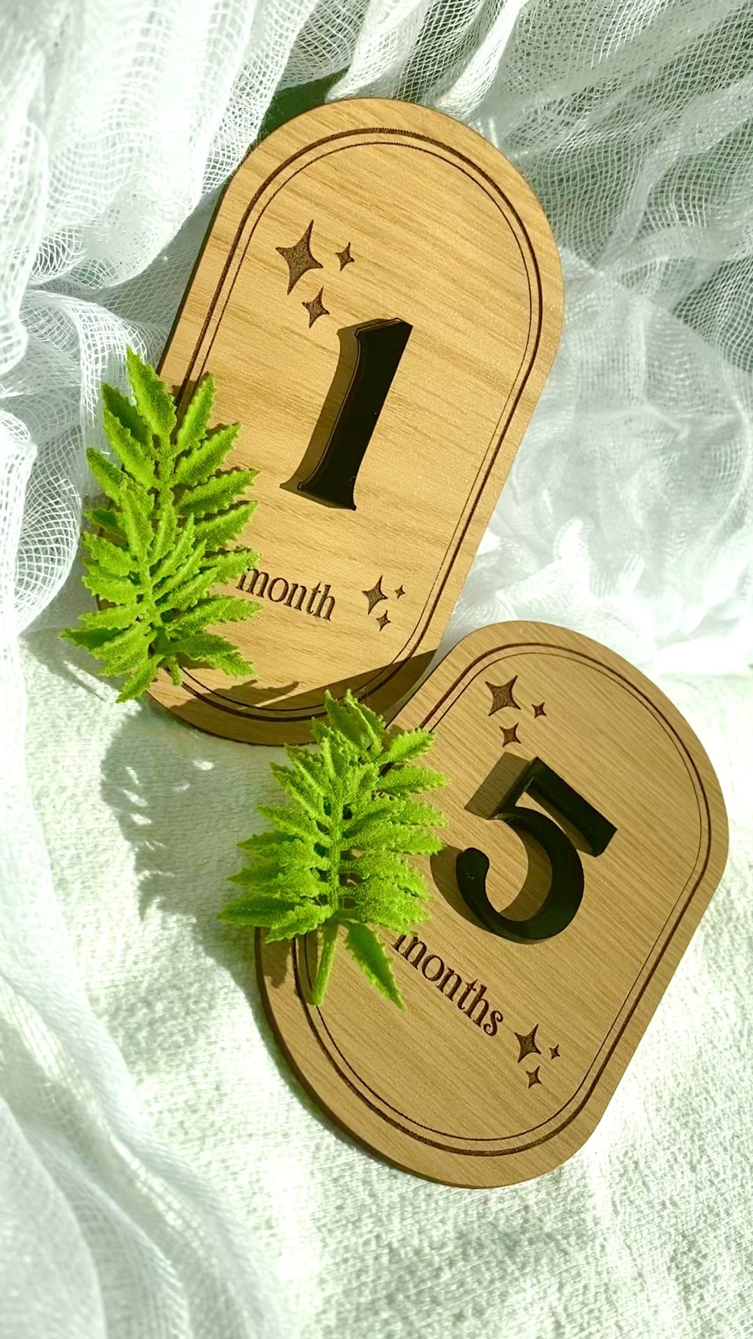 Baby Monthly Milestone Fern